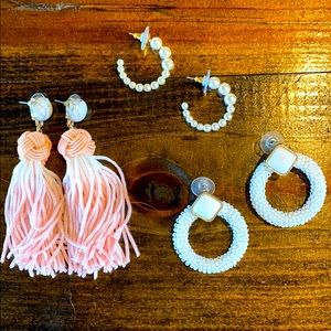 Three pairs of earrings - Bauble Bar